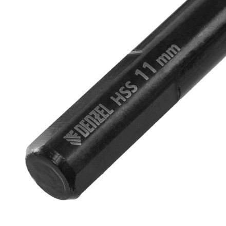 Сверло по металлу, 11 мм, HSS-Tin, Golden Tip, 6 шт. Denzel 717223 купить в Уфе