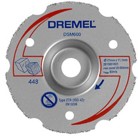 Диск многофункциональный SC600 к пиле DSM20 по дереву ламинату пластику Dremel купить в Уфе