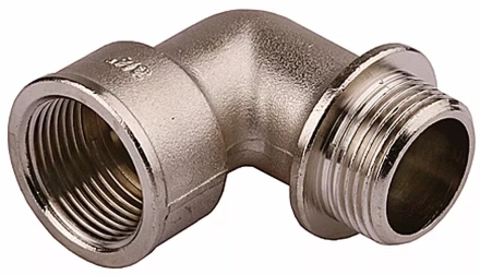 Уголок GENERAL FITTINGS с упором, никелированная латунь, г/ш, 3/4" 51072-G/S-3/4 купить в Уфе