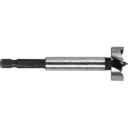 ЗУБР "ЭКСПЕРТ". Сверло Форстнера по дереву, шестигранный хвостовик 1/4", 20мм 29993-20