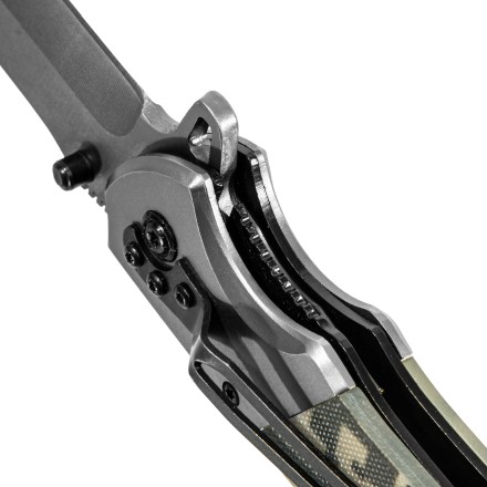 Нож складной Denzel, многоцелевой, системы Liner-Lock, с накладкой G10 на классической рукоятке, 79207 купить в Уфе