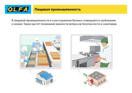 Нож OLFA, безопасный с трапециевидным лезвием OL-SK-12 купить в Уфе