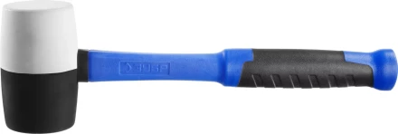 Киянка ЗУБР &quot;ПРОФЕССИОНАЛ&quot; резиновая черно-белая, с фиберглассовой ручкой, 680г 20532-680 купить в Уфе