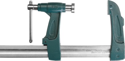 Струбцина KRAFTOOL тип &quot;F&quot;, с мультипликаторной прижимной втулкой, 125х600 мм 32013-125-600 купить в Уфе