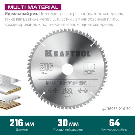 Диск пильный Multi Material, повышенный ресурс 36953-216-30 купить в Уфе