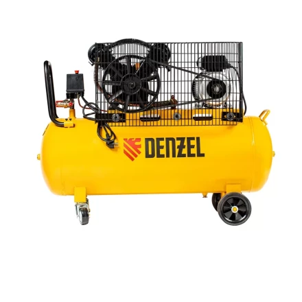 Компрессор воздушный BCV2200/100, ременный привод, 2.2 кВт, 100 литров, 370 л/мин Denzel 58110 купить в Уфе