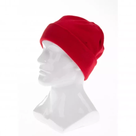 Шапка с отворотом из флиса для взрослых размер 58-59 красная Россия Сибртех 68831 купить в Уфе