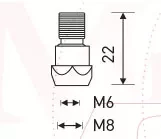 Держатель наконечника M6 22mm (26KD) MD0061-00 Ref Aurora купить в Уфе