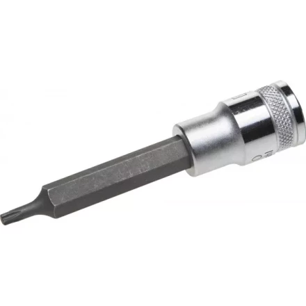 Торцовая бита-головка KRAFTOOL &quot;INDUSTRIE QUALITAT&quot;, удлиненная, материал S2, TORX, сатинированная, 1/2&quot;, Т20 27906-20 купить в Уфе