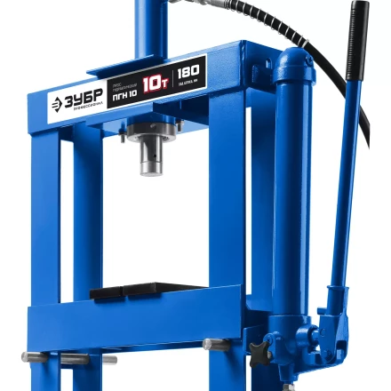 ЗУБР ПГН-10, 10 т, гидравлический пресс с гидронасосом и манометром, Профессионал (43072-10) купить в Уфе