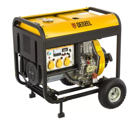 Генератор дизельный DENZEL DD6300Е электростартер 94657 купить в Уфе
