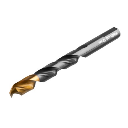 Сверло по металлу, 12 мм, HSS-Tin, Golden Tip, 6 шт. Denzel 717224 купить в Уфе