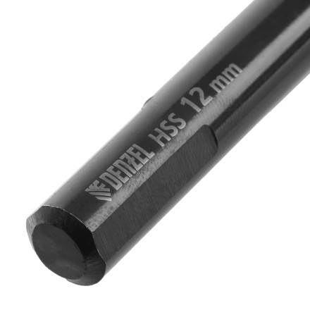 Сверло по металлу, 12 мм, HSS-Tin, Golden Tip, 6 шт. Denzel 717224 купить в Уфе