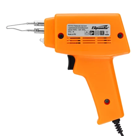 Паяльник импульсный с петлеобразным жалом, 100 Вт, 220 В Sparta 913110 купить в Уфе
