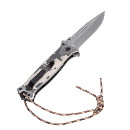 Нож складной Denzel, многоцелевой, системы Liner-Lock, с накладкой G10 на прямой рук-ке+стеклобой, 79208 купить в Уфе