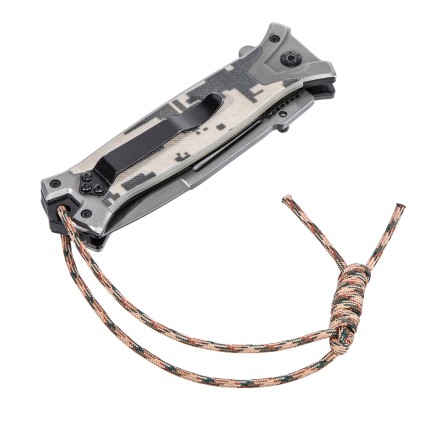 Нож складной Denzel, многоцелевой, системы Liner-Lock, с накладкой G10 на прямой рук-ке+стеклобой, 79208 купить в Уфе