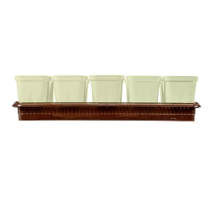 Набор для рассады Palisad 643449, поддон 380х155х40 мм, 10 горшочков по 250 мл с выдвижным дном купить в Уфе