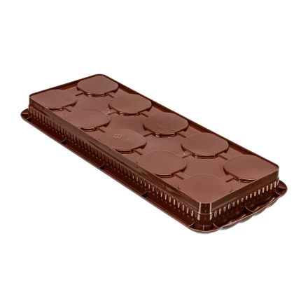 Набор для рассады Palisad 643449, поддон 380х155х40 мм, 10 горшочков по 250 мл с выдвижным дном купить в Уфе