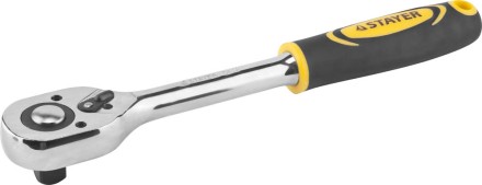 Трещотка для торцовых головок STAYER &quot;PROFI&quot;, Сr-V сталь, 45 зубцов, 1/2&quot; 27786-1/2 купить в Уфе