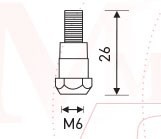 Держатель наконечника M6 26mm (24KD) MD0138-00 Ref. Aurora купить в Уфе