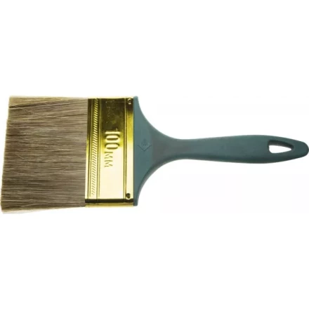 Кисть ЗУБР &quot;КП-14&quot; плоская, смешанная щетина, пластмассовая рукоятка, 100мм 4-01014-100 купить в Уфе
