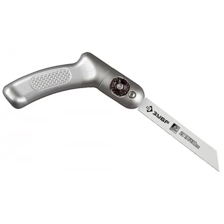 Ножовка ЗУБР &quot;ЭКСПЕРТ&quot; &quot;ТРАНСФОРМЕР&quot; универсал складная многопозицион, с биметаллическим полотном шаг 1мм, 24TPI, 130мм 4-15187 купить в Уфе