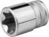 Торцовая головка KRAFTOOL &quot;INDUSTRIE QUALITAT&quot;, Cr-V, внешний TORX, хромосатинированная, 1/2&quot;, Е 20 27810-20_z01 купить в Уфе