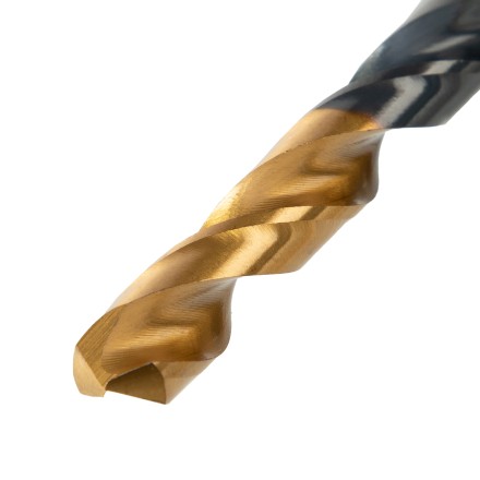 Набор сверл по металлу, 2-3-4-5-6-8 мм, HSS-Tin, Golden Tip, 6 шт Denzel 72300 купить в Уфе