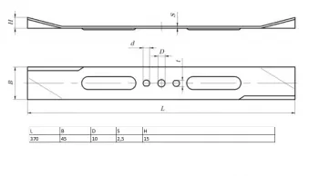 Нож для газонокосилки KRONWERK EGC-1500 370х45х2,5мм KRONWERK 96337 купить в Уфе