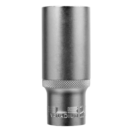 Головка торцевая удлиненная, 24 мм, шестигранная, CrV, под квадрат 1/2 Stels 13883 купить в Уфе