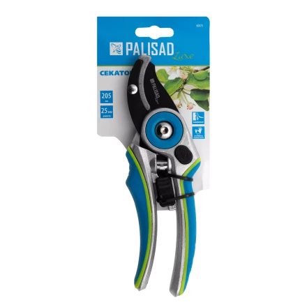 Секатор с наковальней Palisad, 205 мм, регулировка захвата, алюминиевые рукоятки, Luxe 60475 купить в Уфе