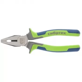 Плоскогубцы комбинированные 200 мм фосфатирование трехкомпонентные рукоятки СИБРТЕХ 17055 купить в Уфе