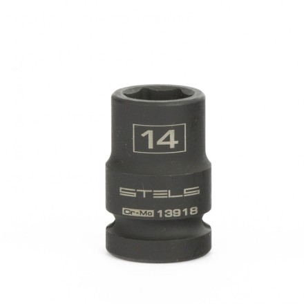 Головка ударная шестигранная 14 мм 1/2&quot; CrMo  Stels 13918 купить в Уфе