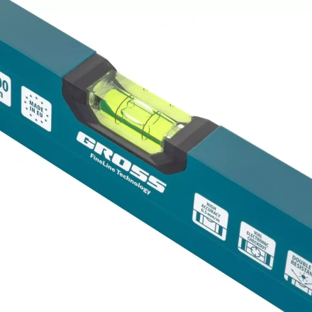 Уровень алюминиевый 1500 мм 2 глазка Handwerker Gross 33905 купить в Уфе