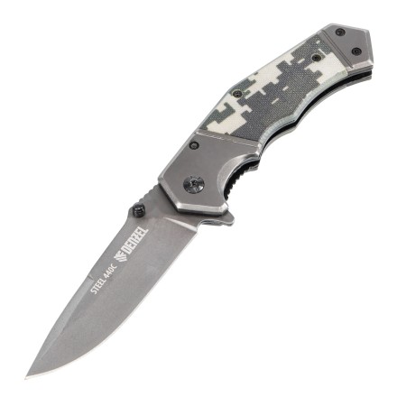 Нож складной Denzel 79209, многоцелевой, системы Liner-Lock, с накладкой G10 на эргономичной рукоятке купить в Уфе