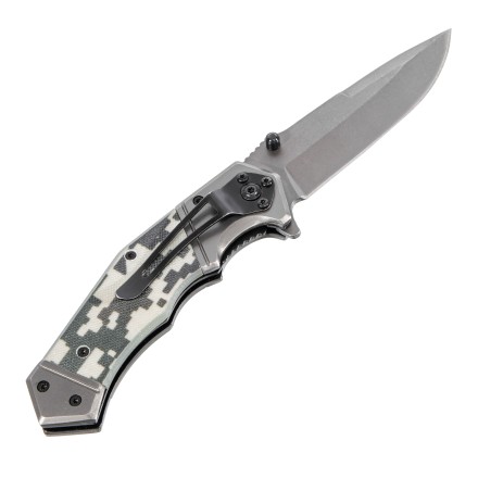Нож складной Denzel 79209, многоцелевой, системы Liner-Lock, с накладкой G10 на эргономичной рукоятке купить в Уфе