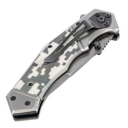 Нож складной Denzel 79209, многоцелевой, системы Liner-Lock, с накладкой G10 на эргономичной рукоятке купить в Уфе
