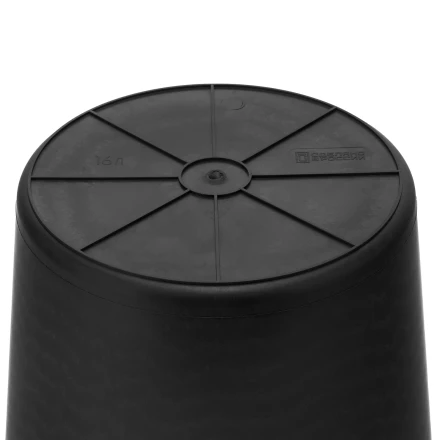 Ведро строительное пластмассовое, 16 л, высокопрочное с носиком Сибртех 81479 купить в Уфе