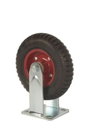 Колесо большегрузное неповоротное PF 200 200 мм резина с протектором (F) 1027234 купить в Уфе