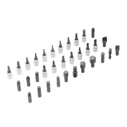 Набор инструментов Denzel 15813, 1/2&quot;, 1/4&quot;, CrV, S2, пластиковый кейс, 94 предмета купить в Уфе