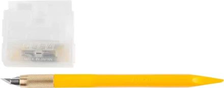 Нож OLFA &quot;Utility Models&quot; перовой дизайнерский, для точных работ, рукоятка с мини шпателем, 5 лезвий, 4мм OL-AK-5 купить в Уфе