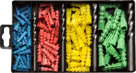 Набор ЗУБР Свёрла &quot;Монолит&quot; по бетону, 5мм, с дюбелями, 21 предмет 2911-H21-05 купить в Уфе