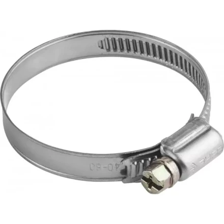 Хомуты ЗУБР "ЭКСПЕРТ", нерж. сталь, накатная лента 9 мм, 40-60 мм, 5 шт 3787-40-60 купить в Уфе