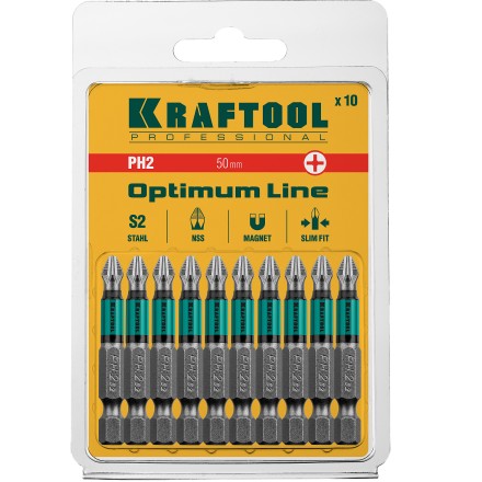 Биты KRAFTOOL OPTIMUM PH 26122-2-50-10 купить в Уфе