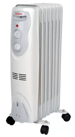 Маслянный радиатор обогреватель электрический Ресанта ОМ-7Н купить в Уфе