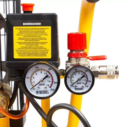 Компрессор воздушный BCI2300/50, ременный привод, 2.3 кВт, 50 литров, 400 л/мин Denzel 58113 купить в Уфе