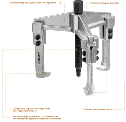 Съемники раздвижные 3-захватные серия ПРОФЕССИОНАЛ купить в Уфе