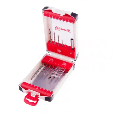 Набор сверл комбинированный сверла по металлу 1-6 мм бетону 4-8 мм дереву 3-6 мм биты 16 шт адаптер 32 предмета Pro Matrix 725632 купить в Уфе