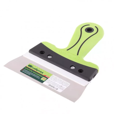 Шпатель фасадный нержавеющая сталь 150 мм двухкомпонентная ручка  Сибртех 85580 купить в Уфе