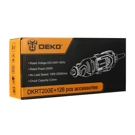 Гравер электрический DEKO DKRT200E DEKO 126 tools, 063-1415 купить в Уфе